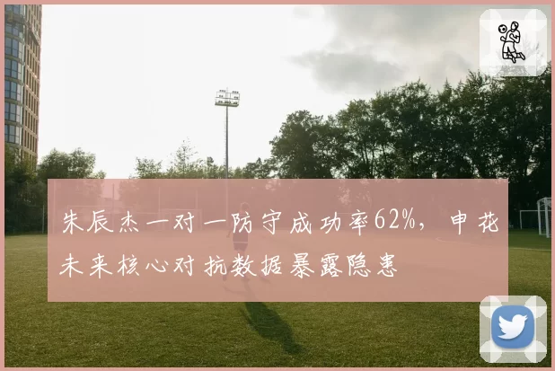 朱辰杰一对一防守成功率62%，申花未来核心对抗数据暴露隐患